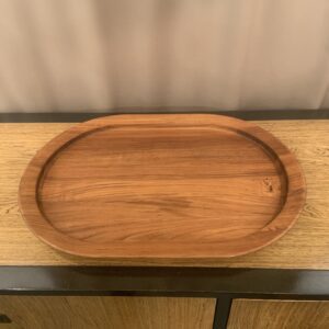 Solid Teak Large Oval Serving Platter