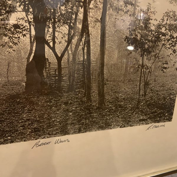 Framed Lithograph "Bright Woods" by R. Ehrlich