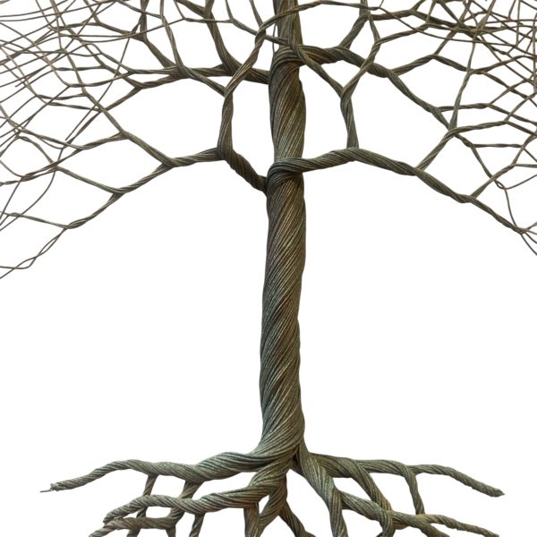 Woven Copper Wire Tree Wall Sculptures