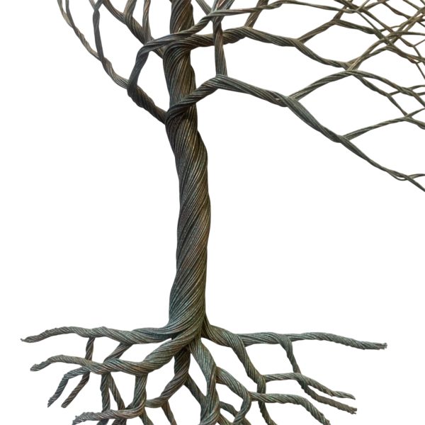 Woven Copper Wire Tree Wall Sculptures