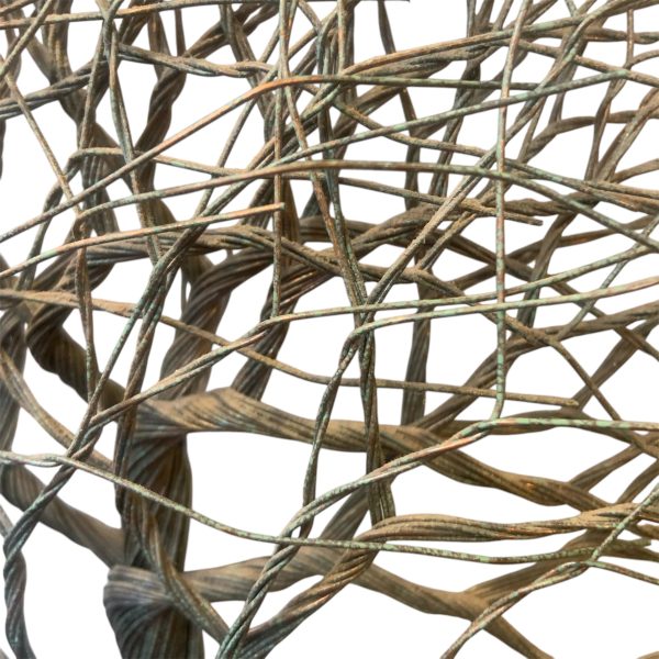 Woven Copper Wire Tree Wall Sculptures