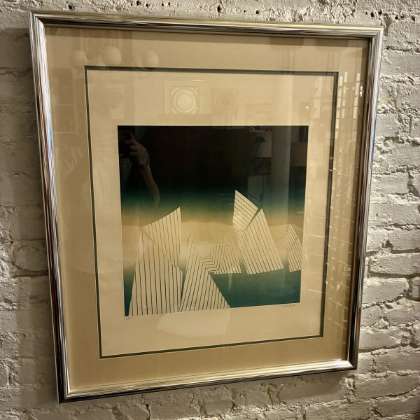 Framed Aquatint Etching by Jen Solombre, ca 1980