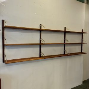 Teak & Aluminum Wall Unit from Denmark ca 1964