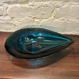 Blue Murano Teardrop Bowl