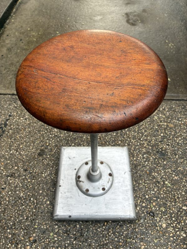 Shop Stool with Homemade Base