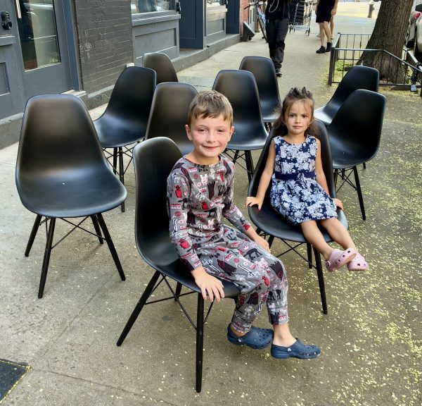 Charles & Ray Eames Dowel Leg Plastic Side Chairs by Herman Miller