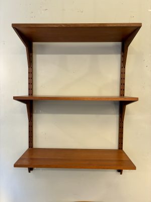 Cado System Teak Three Shelf Wall System