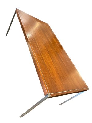 Walnut & Chrome Table by Richard Schultz for Knoll