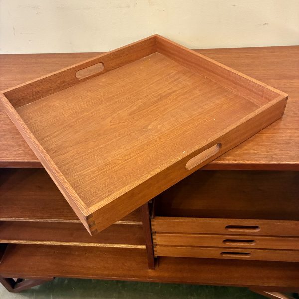 Svend Langkilde Bookmatched Teak Cabinet for Illums Bolighus, Denmark Circa 1960's