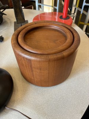Staved Teak Ice Bucket by Nissen Denmark