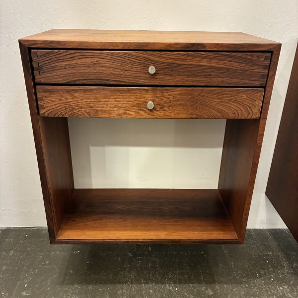 Pair of Wall Mounted Rosewood Nightstands by Kai Kristiansen