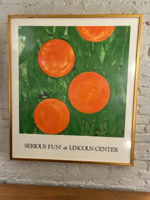 Framed Serious Fun at Lincoln Center Print by Donald Sultan