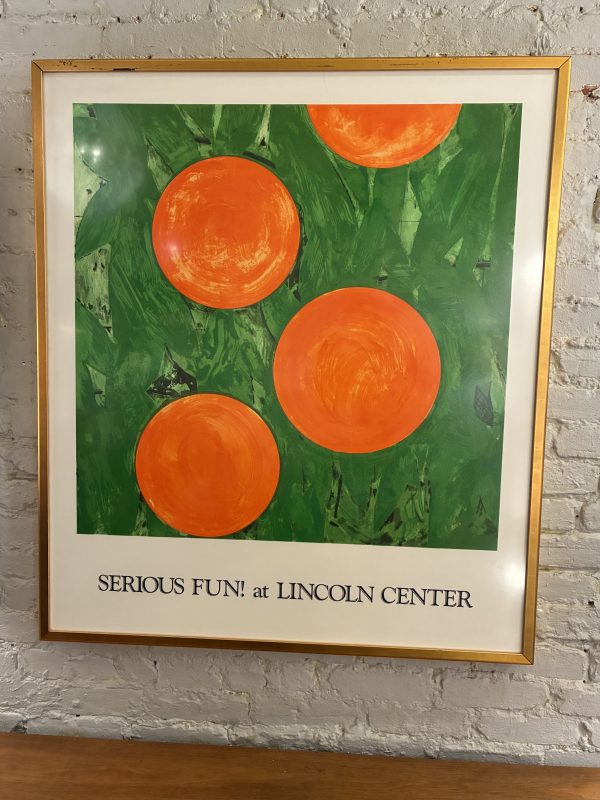 Framed Serious Fun at Lincoln Center Print by Donald Sultan