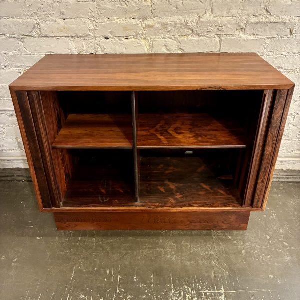 Tambour sliding door cabinet by Kai Kristiansen