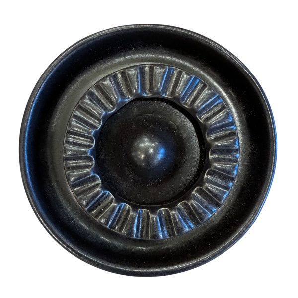 Sculptural Black Ashtray by David Gil, Bennington Pottery