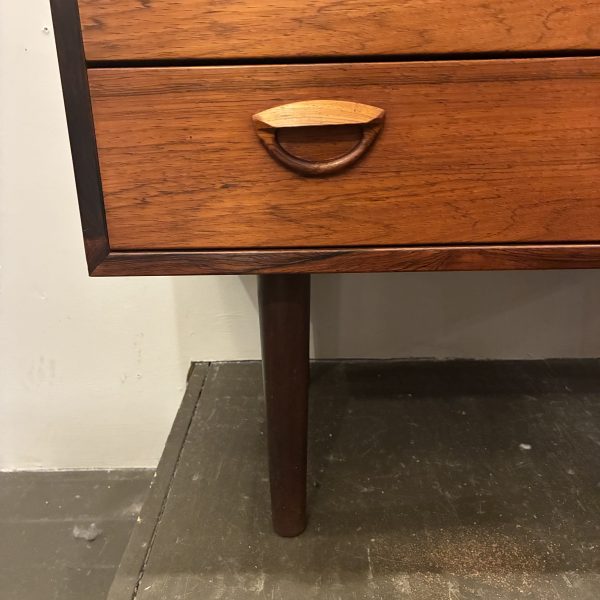 Kai Kristiansen Brazilian Rosewood Four Drawer Chest by FM Mobler, Denmark