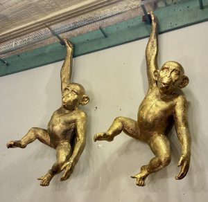 Large Golden Monkey Sculptures