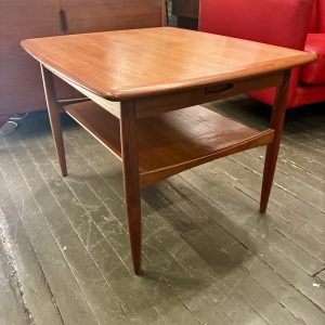 Teak Side Table with Drawer from Denmark