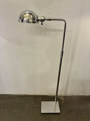 Koch & Lowy Articulating Chrome Pharmacy Style Floor Lamp