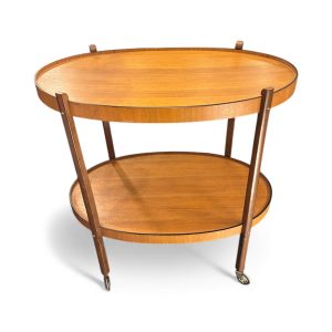 Oval Teakwood Trolley from Japan