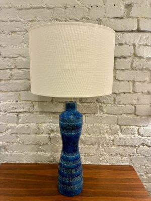 Aldo Londi Rimini Blue Bitossi Lamp from the 1950s, Itay