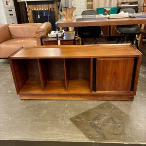 Walnut Record Bench by Merton Gurshun for Dillingham Esprit