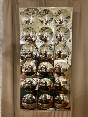 Tall Verner Panton Style Bubble Wall Mirror