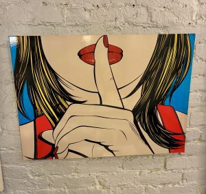 Vintage IKEA 1999 Pop Art Wall Hanging by Deborah Azzopardi, Ssshhh