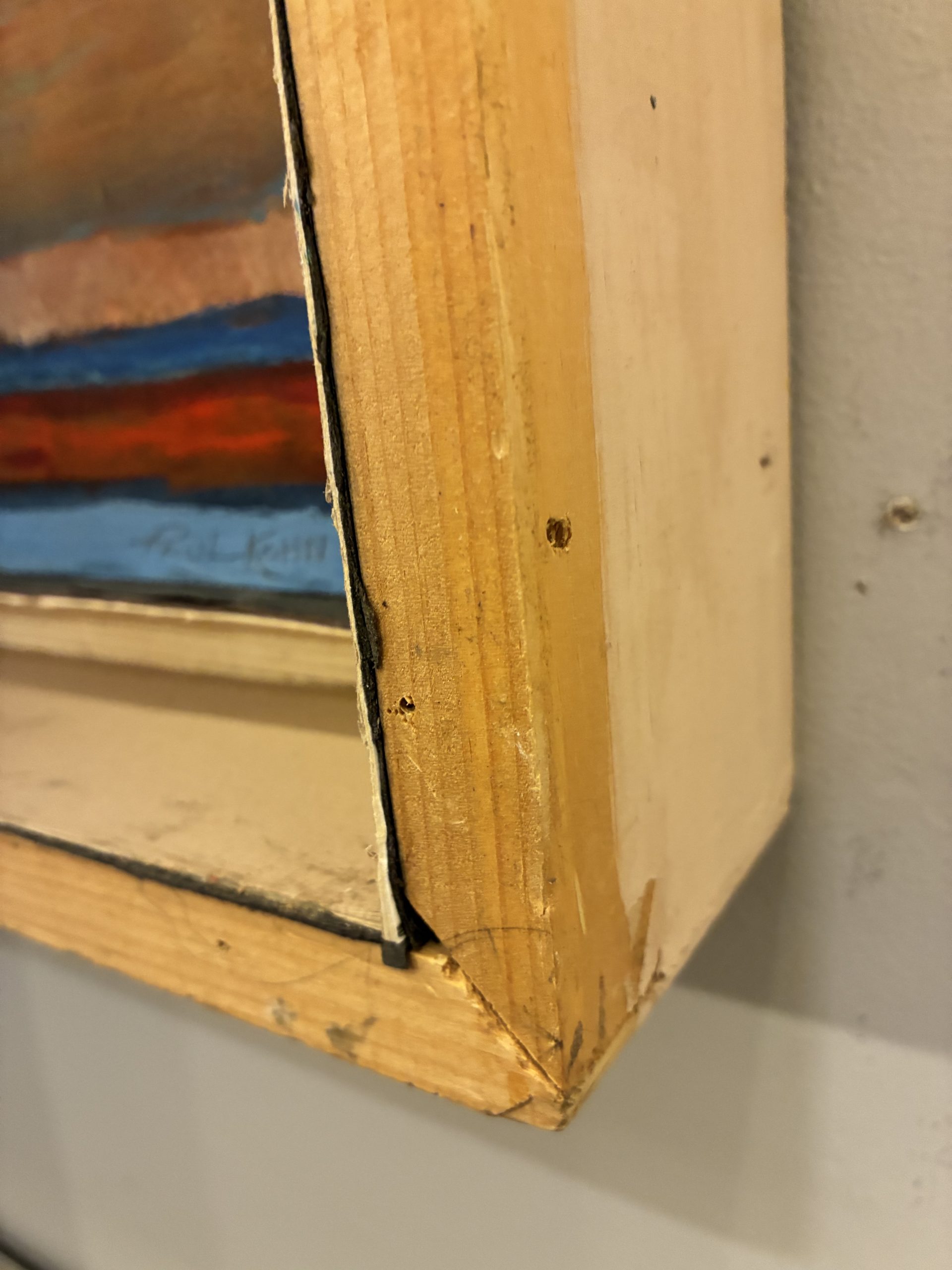 Paul Kohn Wood, Paper, Watercolor, Acrylic & Cardboard Painting, 1975