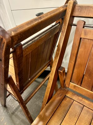 1920s Folding Slat Chairs