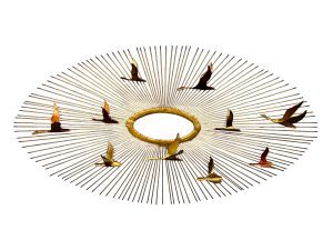 Brazed Brass Wall Sculpture attr. Curtis Jere