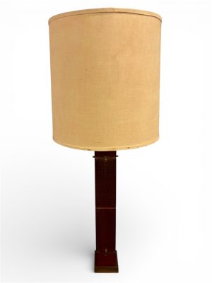 Tall Perforated Japanese Loom Table Lamp