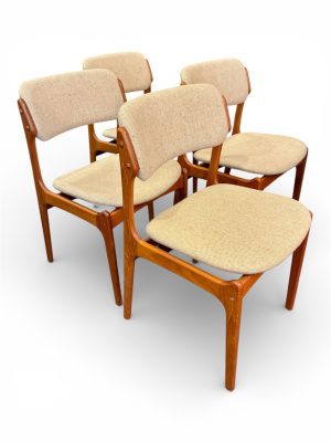 Erik Buch Model 49 Side Chairs for O. D. Mobler 1960s