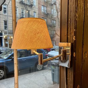 Nessen Chrome Wall Mount Swing Arm Lamp