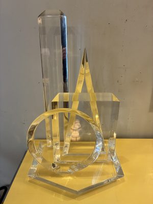 Large Lucite Table Sculpture by Hivo Van Teal