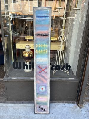 Tall, Narrow 1980s Post Modern Abstract Painting