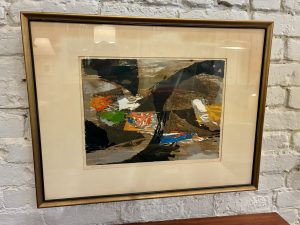 Framed Woodcut Print "Ujon's Journey" Seong Moy, Signed