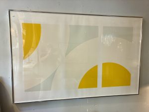 Framed Nassos Daphnis Large Silk Screen Print